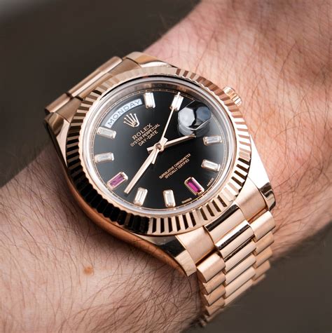 rolex ruby dial rose gold|Rolex day date price.